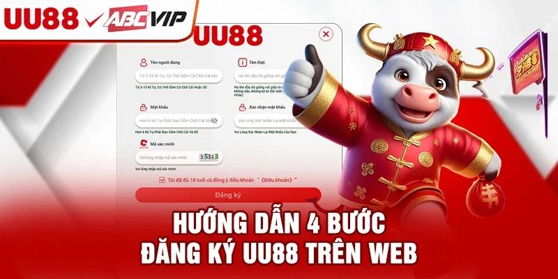 Hướng dẫn 4 bước đăng ký UU88 trên web